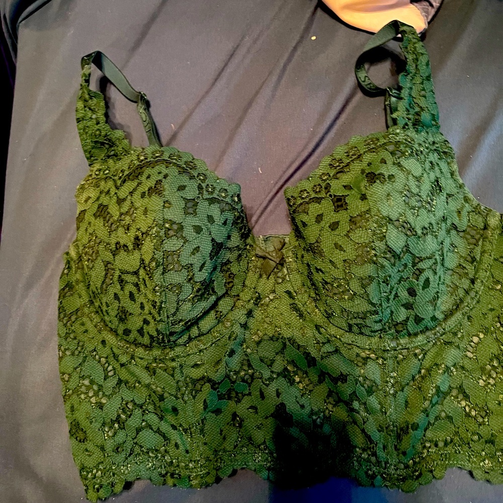 Green Corset Bra top